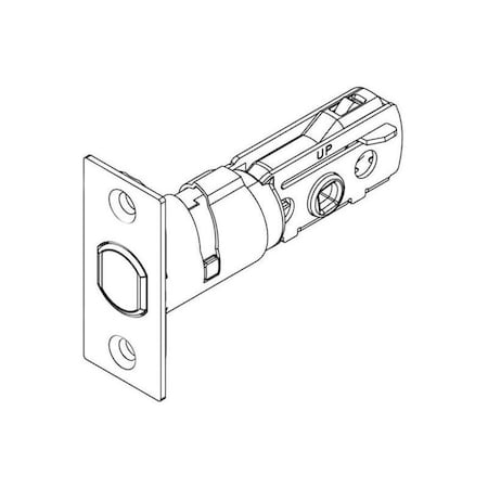 Kwikset Adjustable Square Deadbolt Latch Iron Black Finish 83370-514